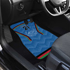 Custom Afghanistan Cricket Car Mats Afghan Coat Of Arm with Special Flag
