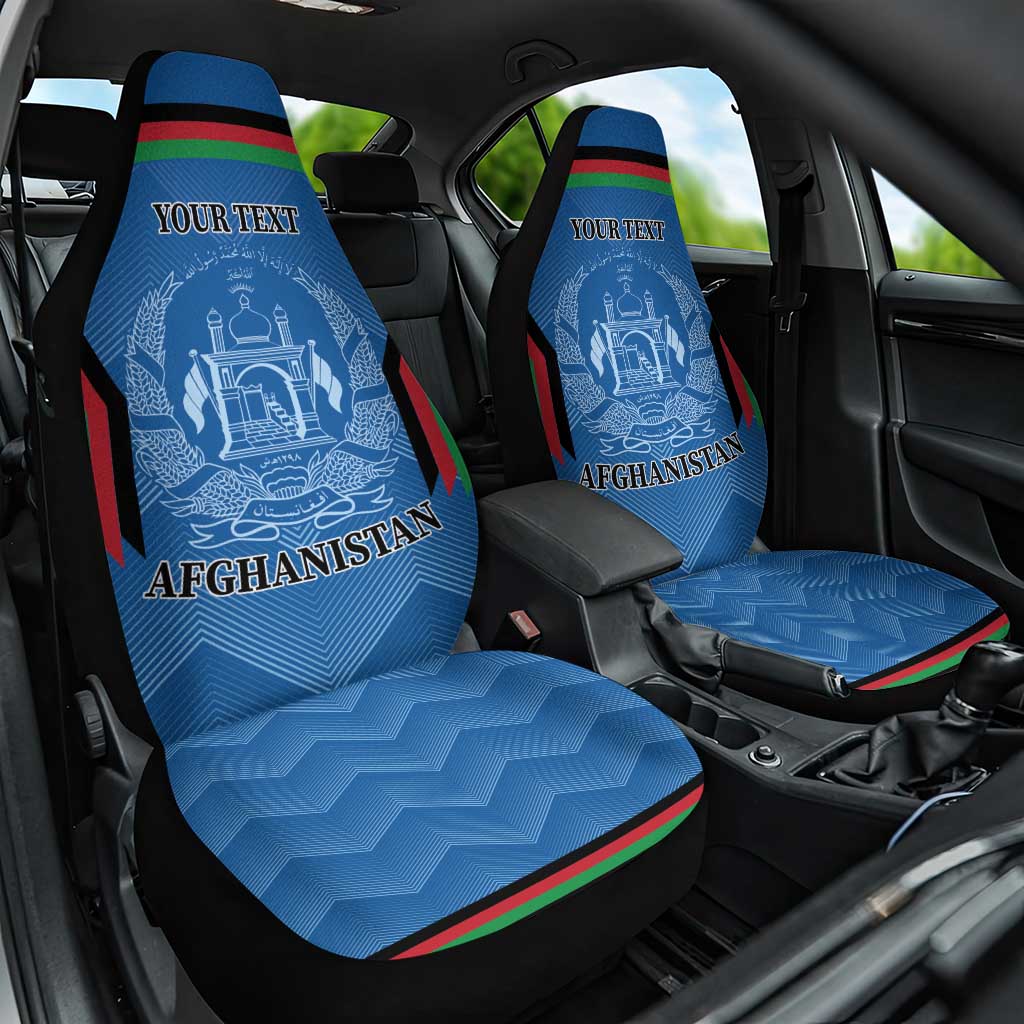 Custom Afghanistan Cricket Car Seat Cover Afghan Coat Of Arm with Special Flag