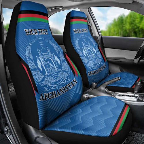 Custom Afghanistan Cricket Car Seat Cover Afghan Coat Of Arm with Special Flag