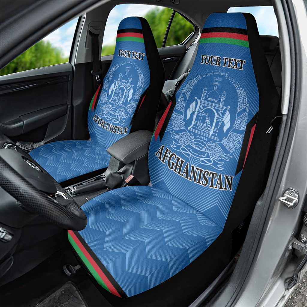 Custom Afghanistan Cricket Car Seat Cover Afghan Coat Of Arm with Special Flag