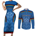 Custom Afghanistan Cricket Couples Matching Short Sleeve Bodycon Dress and Long Sleeve Button Shirt Afghan Coat Of Arm with Special Flag