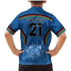 Custom Afghanistan Cricket Family Matching Mermaid Dress and Hawaiian Shirt Afghan Coat Of Arm with Special Flag