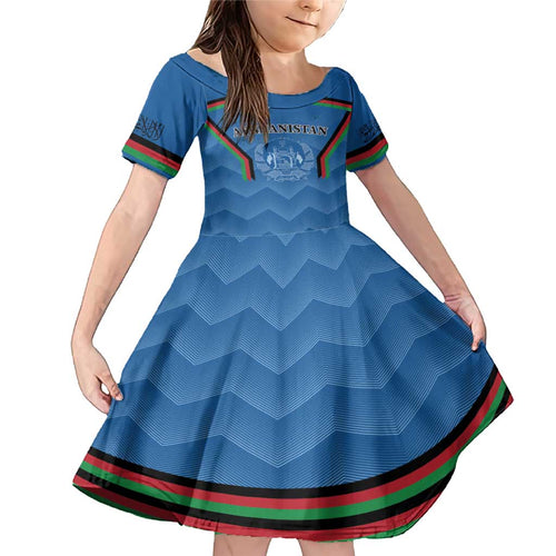 Custom Afghanistan Cricket Family Matching Mermaid Dress and Hawaiian Shirt Afghan Coat Of Arm with Special Flag