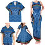 Custom Afghanistan Cricket Family Matching Tank Maxi Dress and Hawaiian Shirt Afghan Coat Of Arm with Special Flag