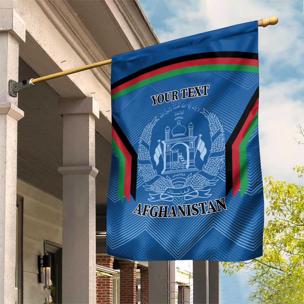 Custom Afghanistan Cricket Garden Flag Afghan Coat Of Arm with Special Flag