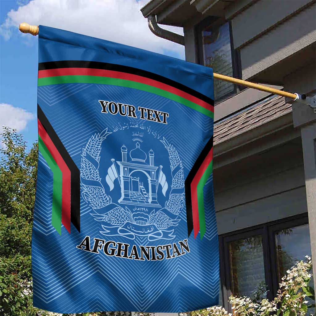 Custom Afghanistan Cricket Garden Flag Afghan Coat Of Arm with Special Flag