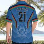 Custom Afghanistan Cricket Hawaiian Shirt Afghan Coat Of Arm with Special Flag