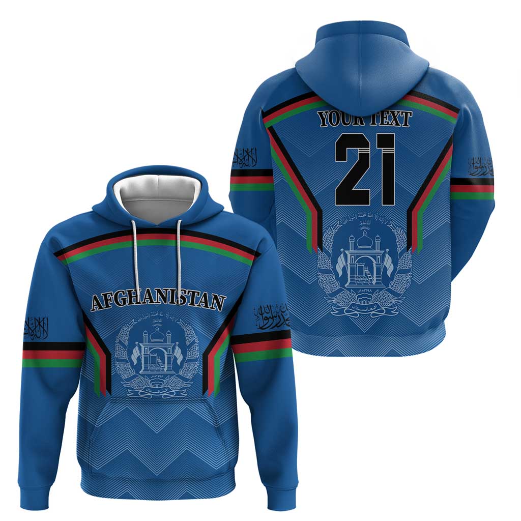 Custom Afghanistan Cricket Hoodie Afghan Coat Of Arm with Special Flag