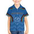 Custom Afghanistan Cricket Kid Hawaiian Shirt Afghan Coat Of Arm with Special Flag