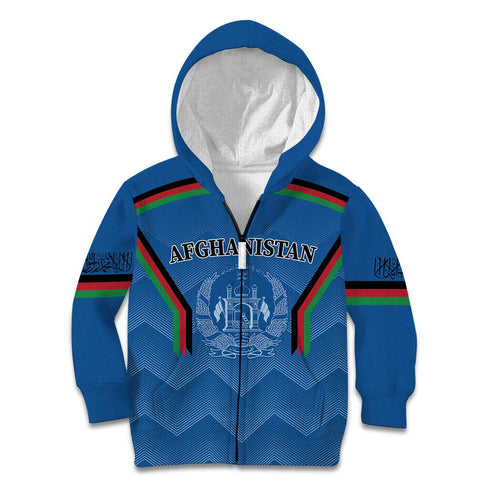 Custom Afghanistan Cricket Kid Hoodie Afghan Coat Of Arm with Special Flag