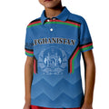 Custom Afghanistan Cricket Kid Polo Shirt Afghan Coat Of Arm with Special Flag