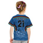 Custom Afghanistan Cricket Kid T Shirt Afghan Coat Of Arm with Special Flag
