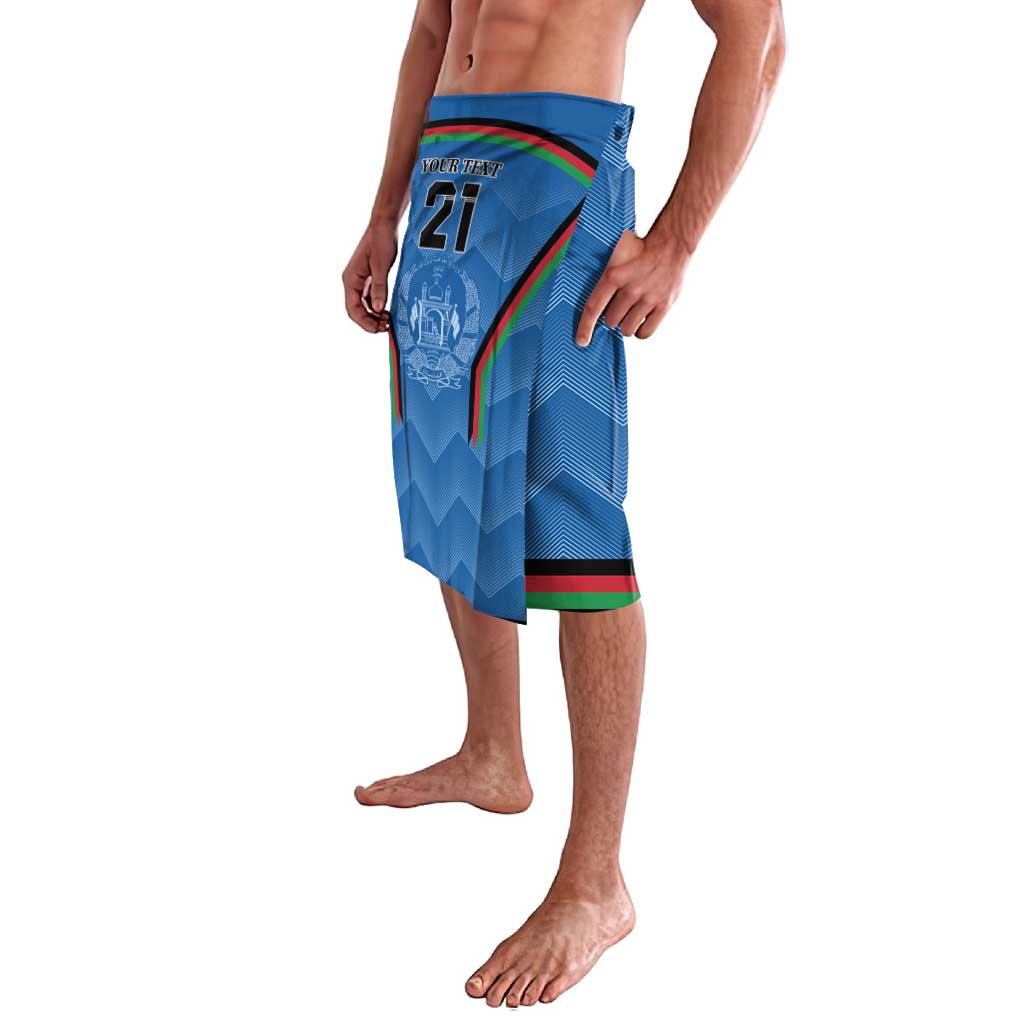Custom Afghanistan Cricket Lavalava Afghan Coat Of Arm with Special Flag