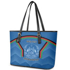 Custom Afghanistan Cricket Leather Tote Bag Afghan Coat Of Arm with Special Flag