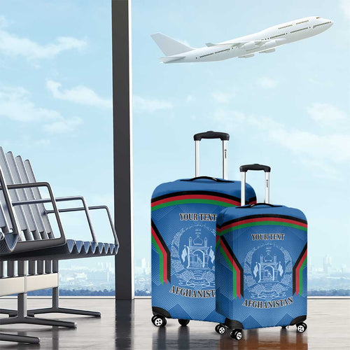 Custom Afghanistan Cricket Luggage Cover Afghan Coat Of Arm with Special Flag