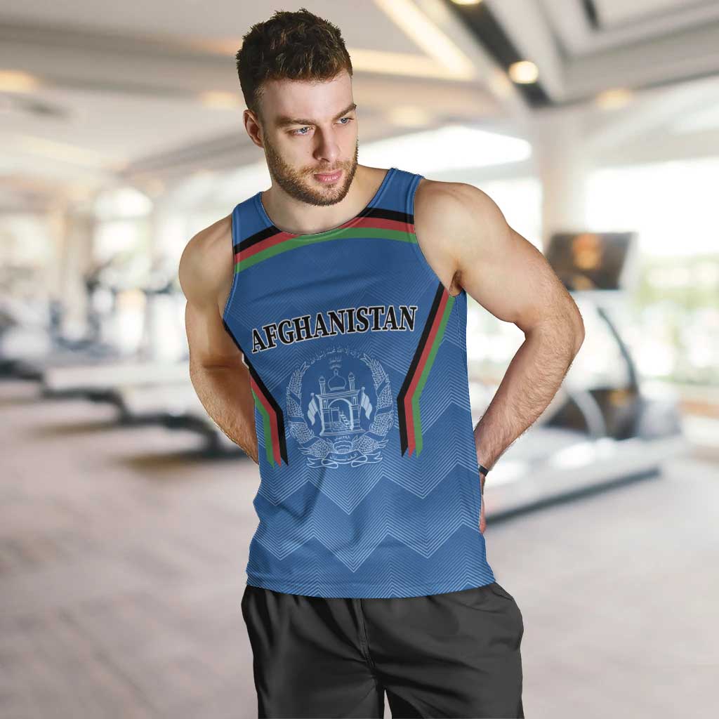 Custom Afghanistan Cricket Men Tank Top Afghan Coat Of Arm with Special Flag