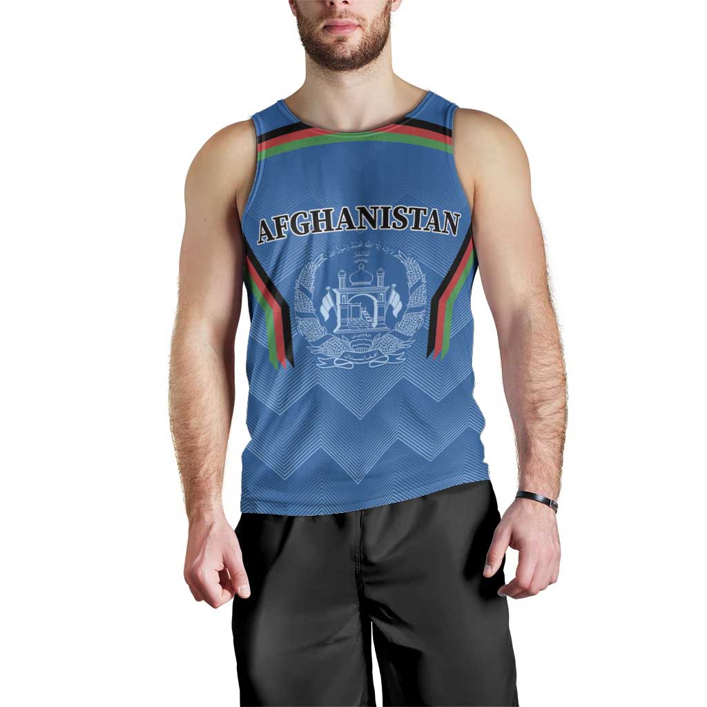Custom Afghanistan Cricket Men Tank Top Afghan Coat Of Arm with Special Flag