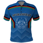 Custom Afghanistan Cricket Polo Shirt Afghan Coat Of Arm with Special Flag