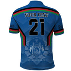 Custom Afghanistan Cricket Polo Shirt Afghan Coat Of Arm with Special Flag
