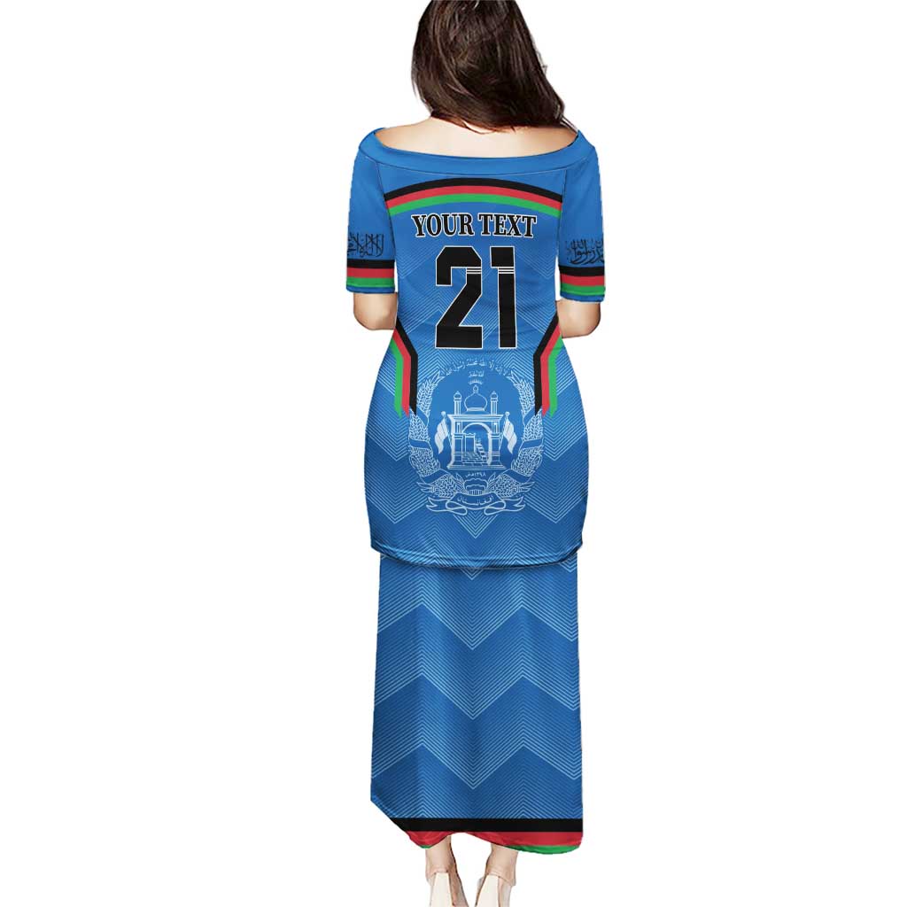 Custom Afghanistan Cricket Puletasi Afghan Coat Of Arm with Special Flag