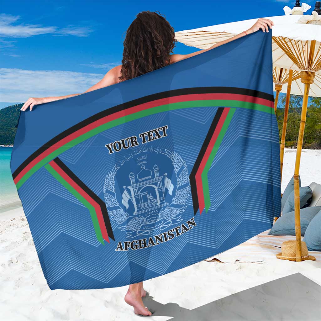 Custom Afghanistan Cricket Sarong Afghan Coat Of Arm with Special Flag