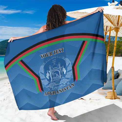 Custom Afghanistan Cricket Sarong Afghan Coat Of Arm with Special Flag