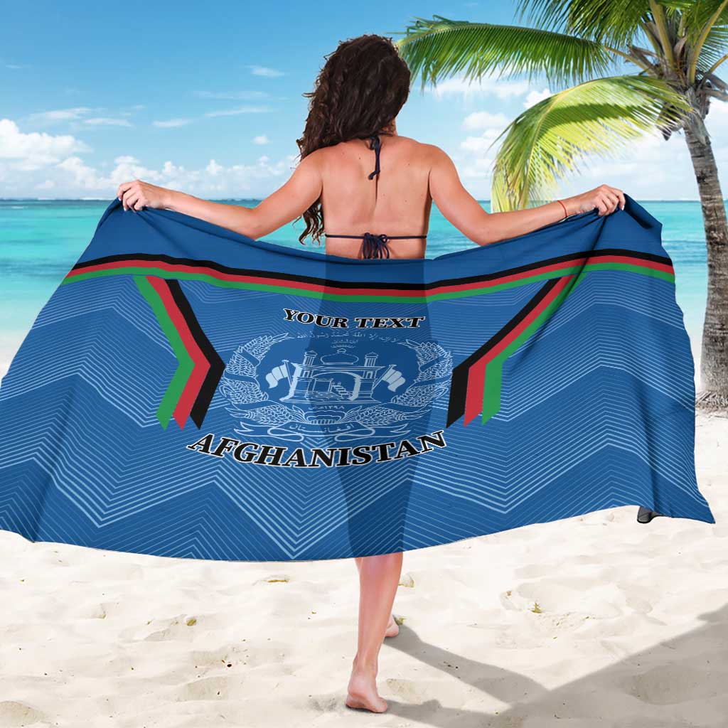 Custom Afghanistan Cricket Sarong Afghan Coat Of Arm with Special Flag
