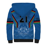 Custom Afghanistan Cricket Sherpa Hoodie Afghan Coat Of Arm with Special Flag