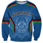Custom Afghanistan Cricket Sweatshirt Afghan Coat Of Arm with Special Flag