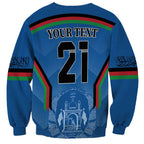Custom Afghanistan Cricket Sweatshirt Afghan Coat Of Arm with Special Flag
