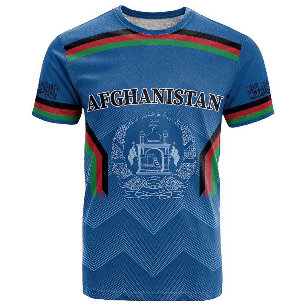 Custom Afghanistan Cricket T Shirt Afghan Coat Of Arm with Special Flag