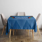 Custom Afghanistan Cricket Tablecloth Afghan Coat Of Arm with Special Flag