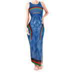 Custom Afghanistan Cricket Tank Maxi Dress Afghan Coat Of Arm with Special Flag