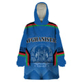Custom Afghanistan Cricket Wearable Blanket Hoodie Afghan Coat Of Arm with Special Flag