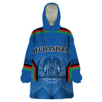Custom Afghanistan Cricket Wearable Blanket Hoodie Afghan Coat Of Arm with Special Flag