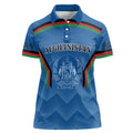 Custom Afghanistan Cricket Women Polo Shirt Afghan Coat Of Arm with Special Flag