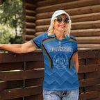 Custom Afghanistan Cricket Women Polo Shirt Afghan Coat Of Arm with Special Flag