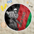 Custom Afghanistan Cricket Beach Blanket Sporty Version