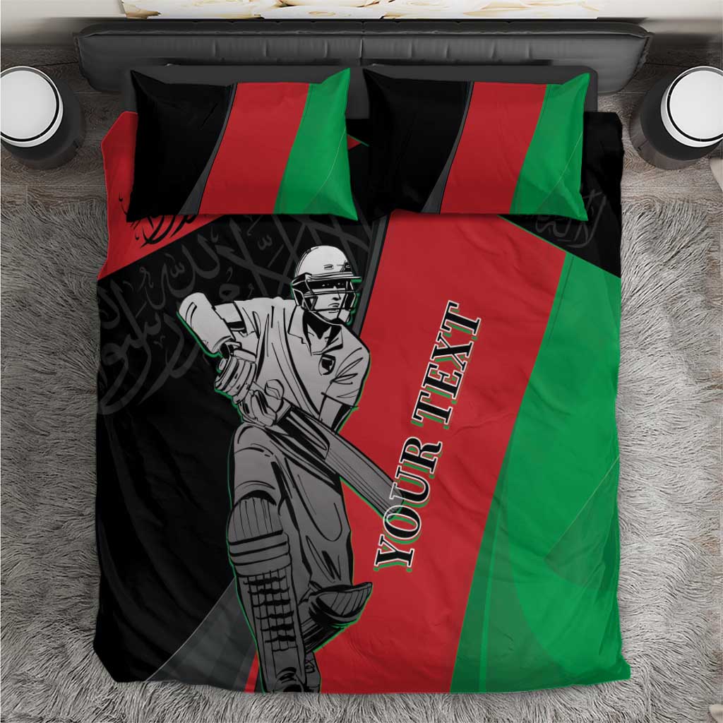 Custom Afghanistan Cricket Bedding Set Sporty Version