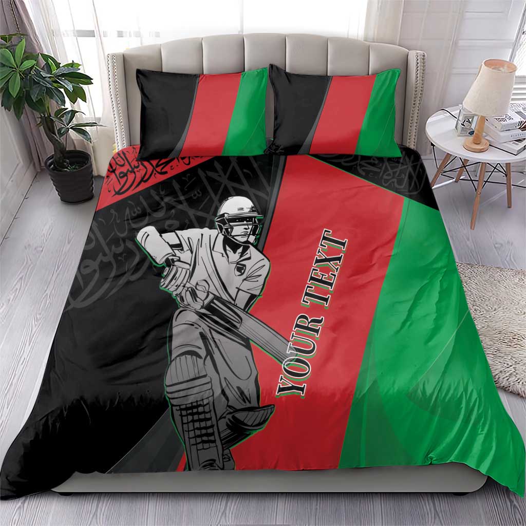 Custom Afghanistan Cricket Bedding Set Sporty Version