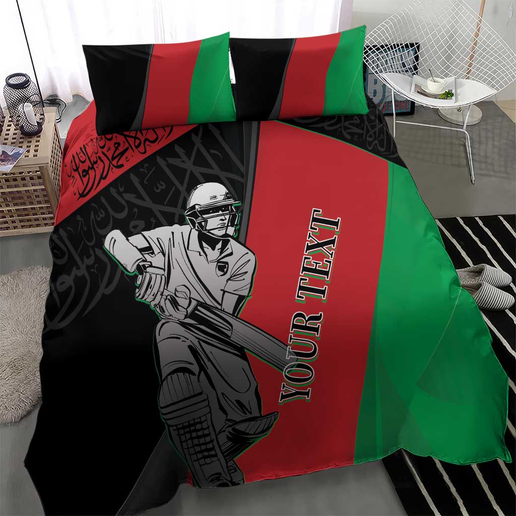 Custom Afghanistan Cricket Bedding Set Sporty Version