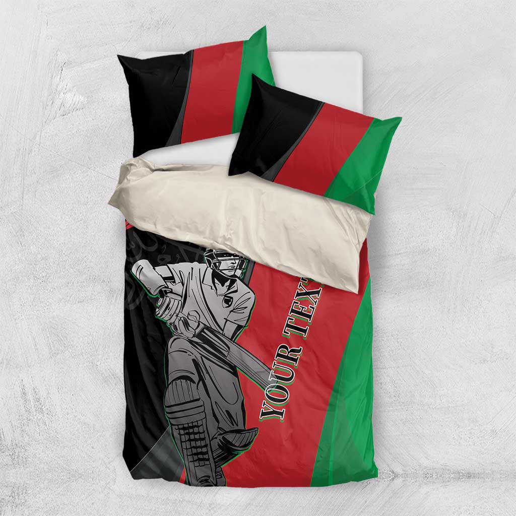 Custom Afghanistan Cricket Bedding Set Sporty Version