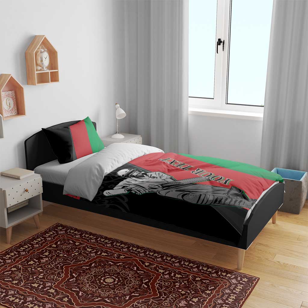 Custom Afghanistan Cricket Bedding Set Sporty Version