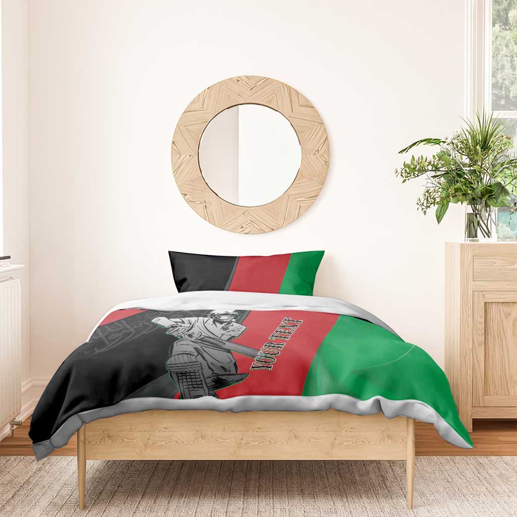 Custom Afghanistan Cricket Bedding Set Sporty Version