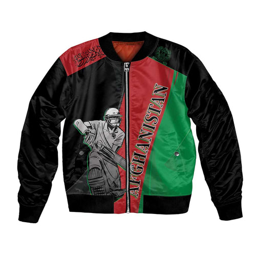 Custom Afghanistan Cricket Bomber Jacket Sporty Version
