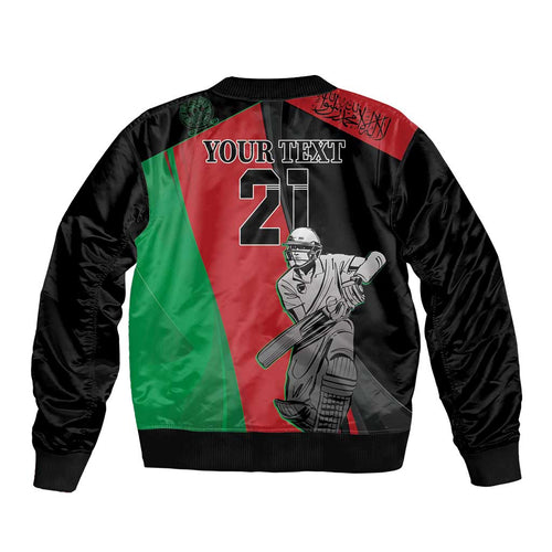 Custom Afghanistan Cricket Bomber Jacket Sporty Version