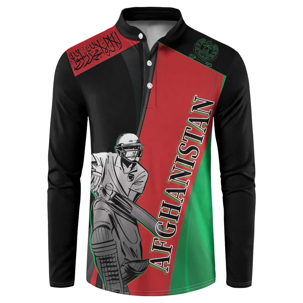 Custom Afghanistan Cricket Button Sweatshirt Sporty Version