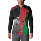 Custom Afghanistan Cricket Button Sweatshirt Sporty Version