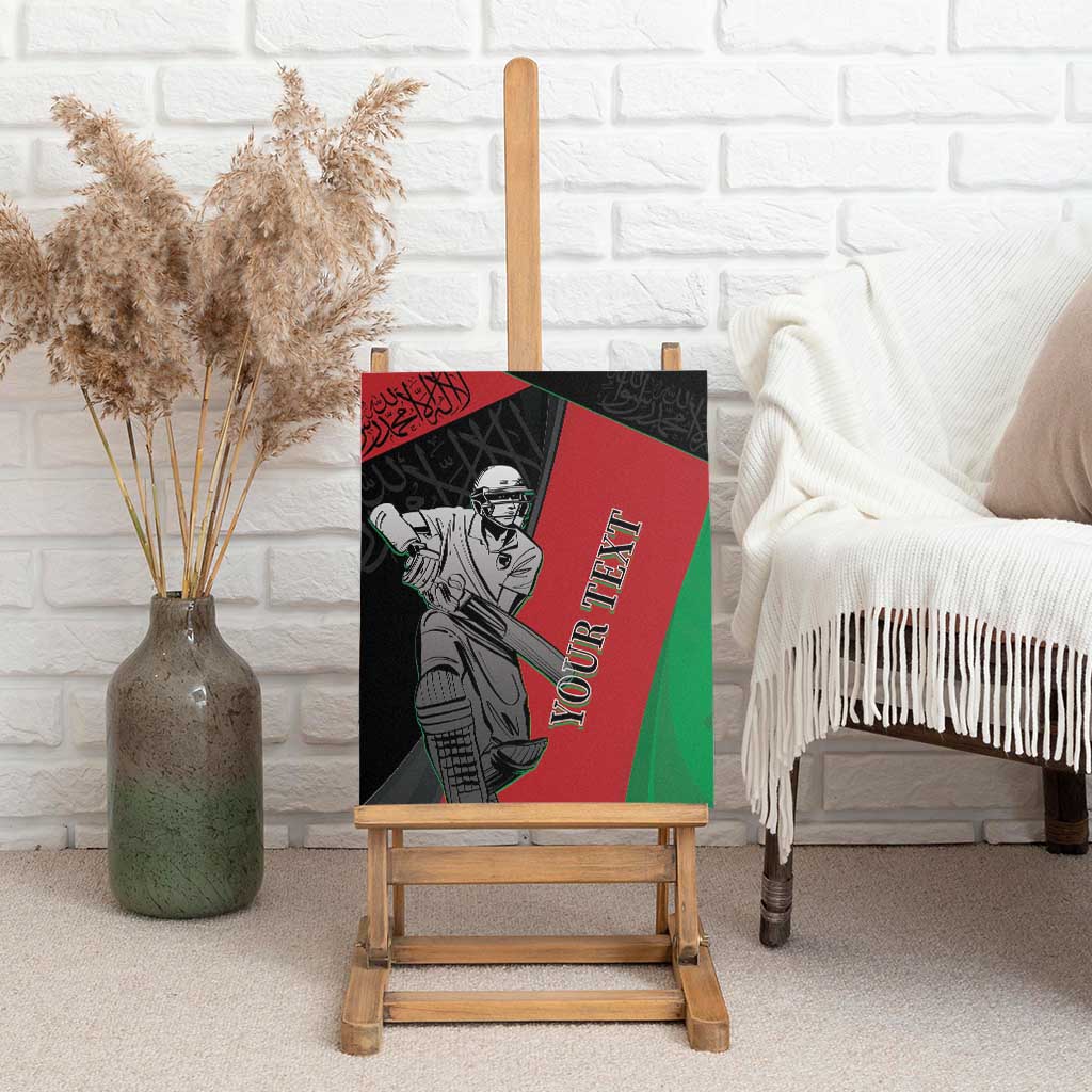 Custom Afghanistan Cricket Canvas Wall Art Sporty Version