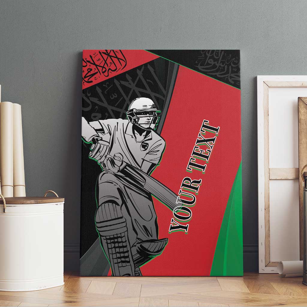 Custom Afghanistan Cricket Canvas Wall Art Sporty Version